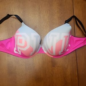 VS Pink 34DD Push up Bra